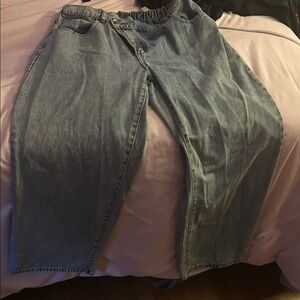 SHEIN Light Blue Boyfriend Jeans